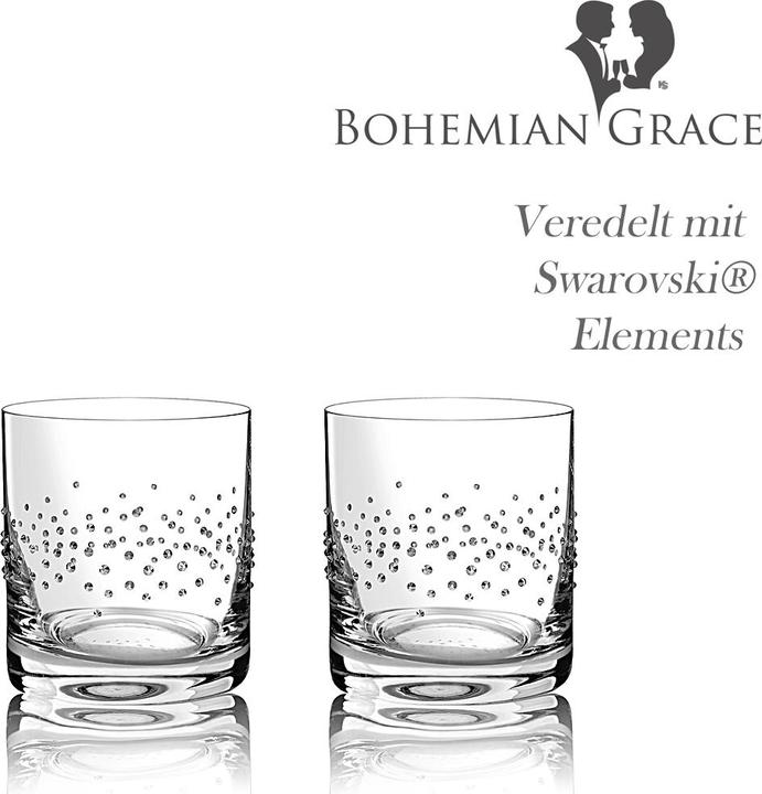 Immagine prodotto Bohemian Grace Bicchieri da bere 2 pezzi Swarovski Elements (0.28 l, 2x)