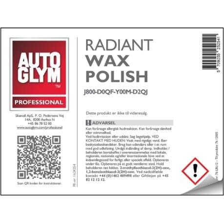 Autoglym, Accessori per pulizia auto, Smalto a cera radiante Label