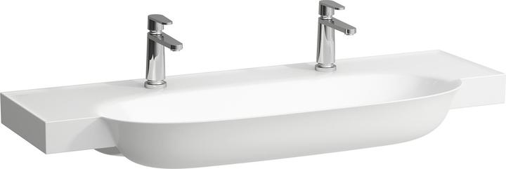 Actual product image Laufen The New Classic washbasin, undermount, without overflow, 2 tap holes, 1200x480mm, H813858 (1200 mm, 480 mm)