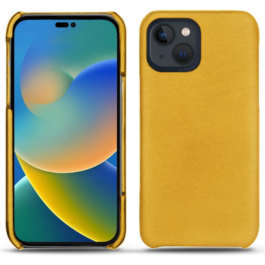Noreve Lederschutzhülle (Apple iPhone 14), Smartphone Hülle, Orange