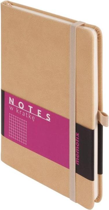 Produktbild Antrax Memofix B6 Notizbuch, beige kariert (Kariert, Harter Einband)