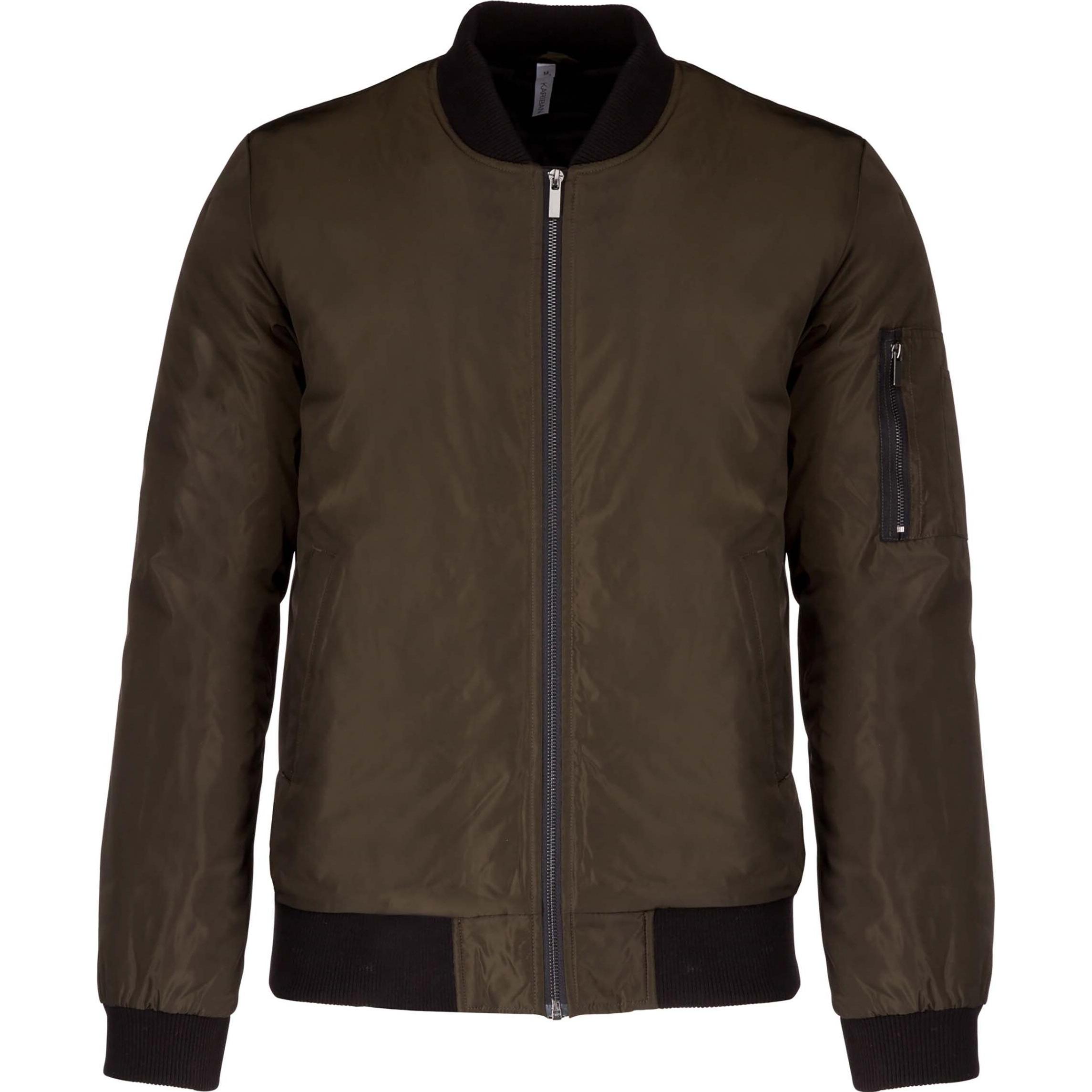 Kariban, Herren, Jacke, Bomber (S), Grün, S