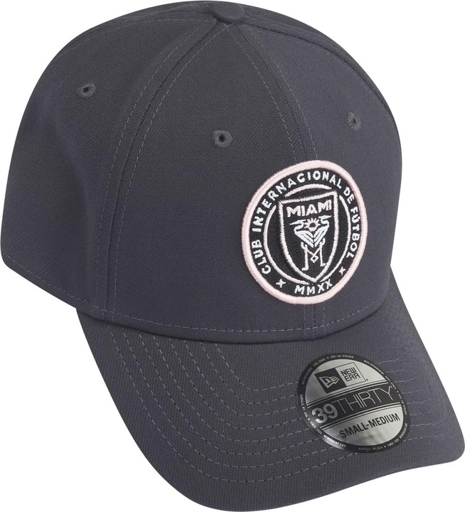 Actual product image New Era 39Thirty Stretch Cap - MLS Inter Miami charcoal (M/L)