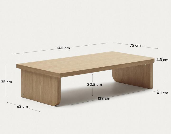 Image du produit Kave Home Oaq (75 x 140 x 35 cm)