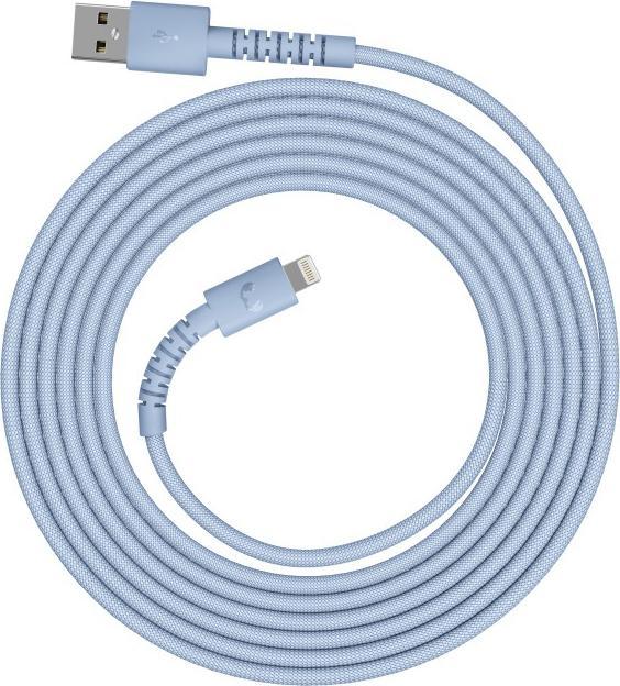 Actual product image Fresh'N Rebel Fresh 'n Rebel USB-A zu Lightning silicone geflochtenes Kabel "FlexWave" 2m, Vivid Blue (2 m, 12 W)