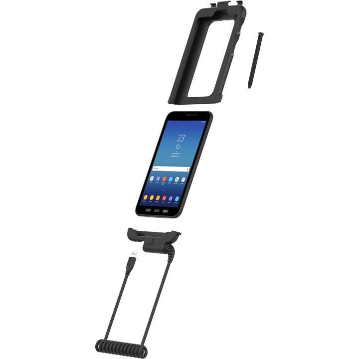 Thumbnail - RAM Mounts Unpkd RAM Tough-Case With (Tab Active3), Tablet Hülle, Schwarz