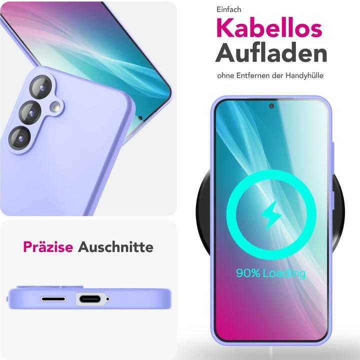 Actual product image Nalia Phoenix - Abwischbare Flüssigsilikon Hülle - Easy Clean Liquid Silicone Cover (Samsung Galaxy S25)