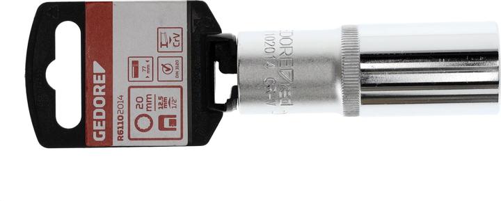 Produktbild Gedore Red red R61102014 Steckschlüsseleinsatz 1/2" 12-kant 20 mm Länge 77 mm (20 mm)