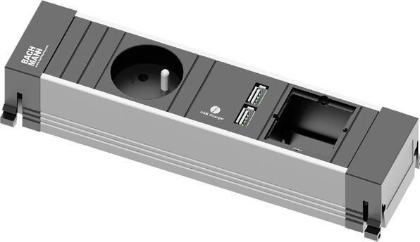 Actual product image Bachmann Power strip (4x, CEE 7/5)