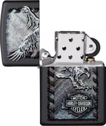 Actual product image Zippo Harley-Davidson Black Iron Eagle