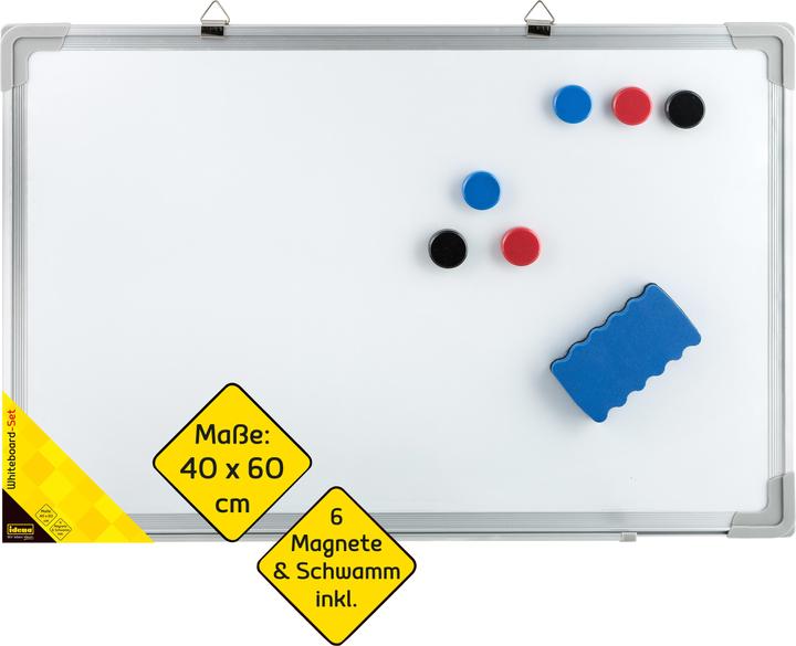 Actual product image Idena Whiteboard 60x40cm set with accessories (60 x 40 cm)