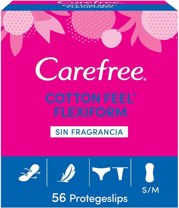 Produktbild Carefree FLEXIFORM protector cotton sin fragancia 56 u (56x)