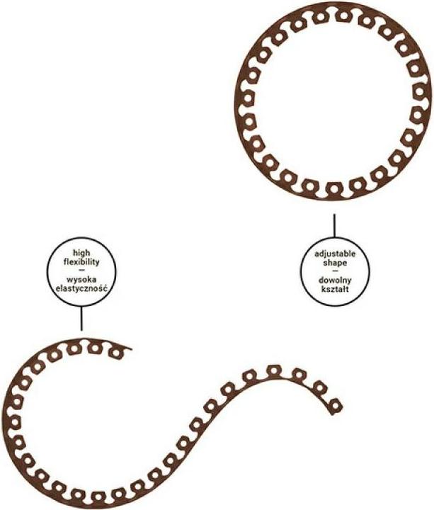 Image du produit Bradas Zestaw Obrzeży Trawnikowych 40mm Easy Border Brązowe