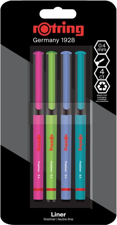 Image du produit Rotring Feutres fins Fun Couleurs (Multicolore, 4 x)