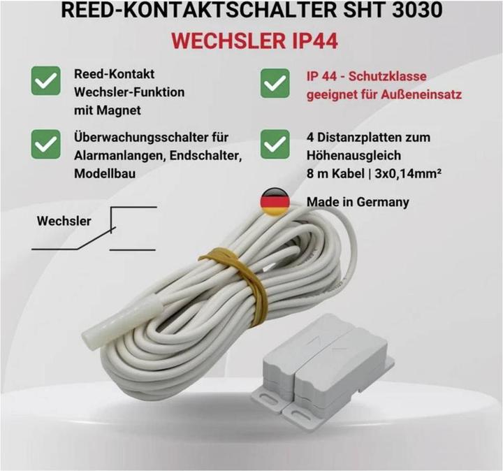 Actual product image Schabus Reed contact switch SHT 3030 changeover contact