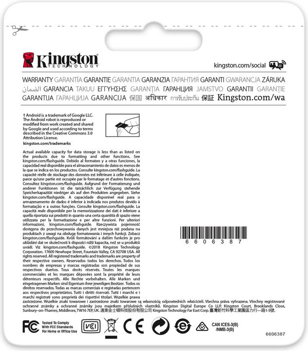 Productafbeelding Kingston Canvas Select Plus (32 GB, microSDHC, U1, UHS-I)
