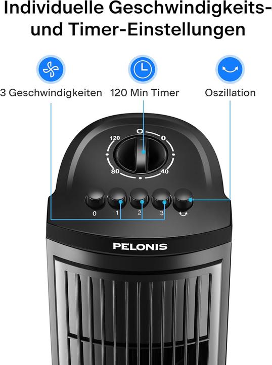 Produktbild Pelonis Oszillierender Turmventilator