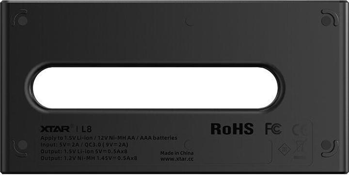 Produktbild Ladegerät für Li-Ion / Ni-MH Akkus XTAR L8 (10 Stk., Ladegerät inkl. Akku)