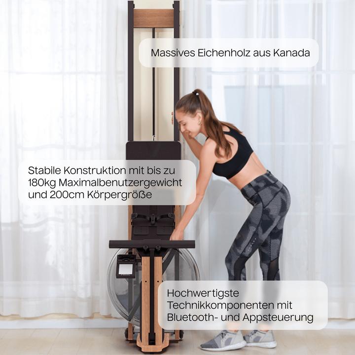 Actual product image Twheels Oak water rower