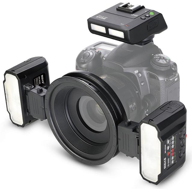Meike MK-MT24 Système de flash macro pour Nikon (Flash macro, Nikon)