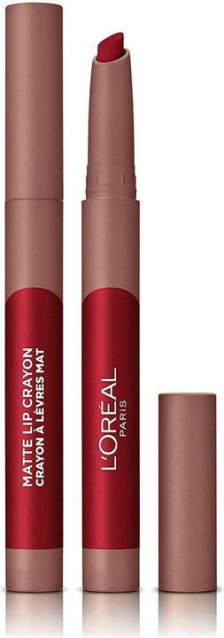 Actual product image L'Oréal Paris L'Oreal Paris Infallible Very Matte Lip Crayon Lipstick Smudge Proof Red Lipstick 113 Brulee Ever 1k (113 Brulee Ever)