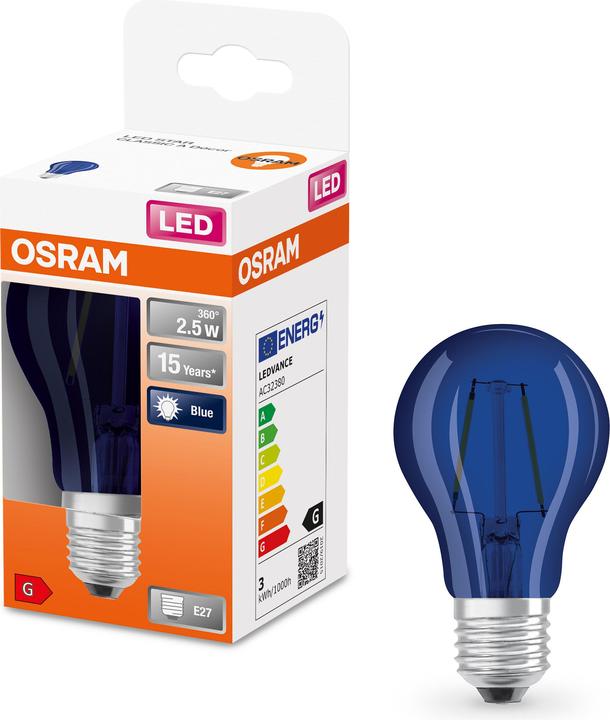 Productafbeelding Osram LED verlichting (E27, 2.50 W, 10 lm, 1 x, F)