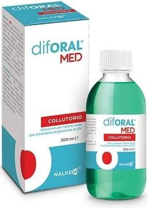 Immagine prodotto Nalkein Pharma Diforal Med Collutorio con clorexidina 0,12% 200ml (200 ml, Collutorio)