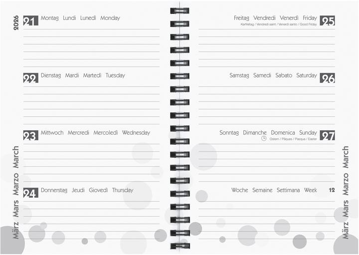 Actual product image Biella Pupil Agenda mydiary Wire-O (12 x 16.5 cm, Multilingual)