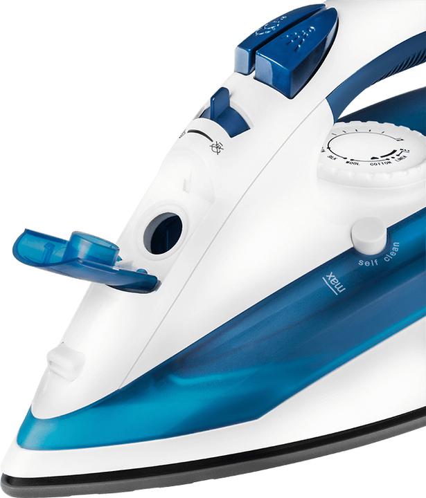 Produktbild ECG ECGNZ322AutoOff Iron, 2200w, plastic, White / blue (100 g/min)