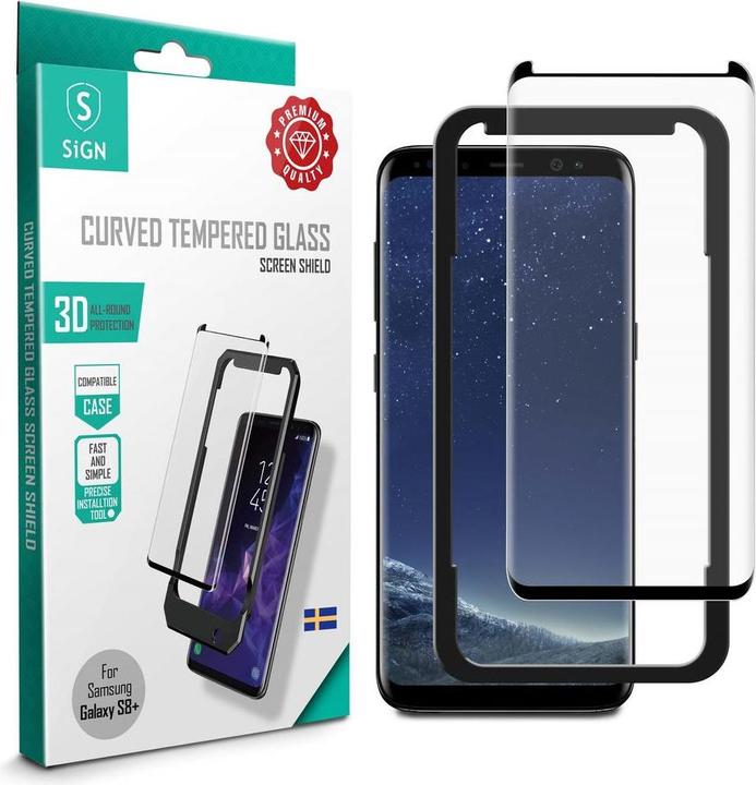 Actual product image SIGN Samsung Galaxy S8 Plus 3D Screen Protector Tempered Glass (Samsung Galaxy S8+)
