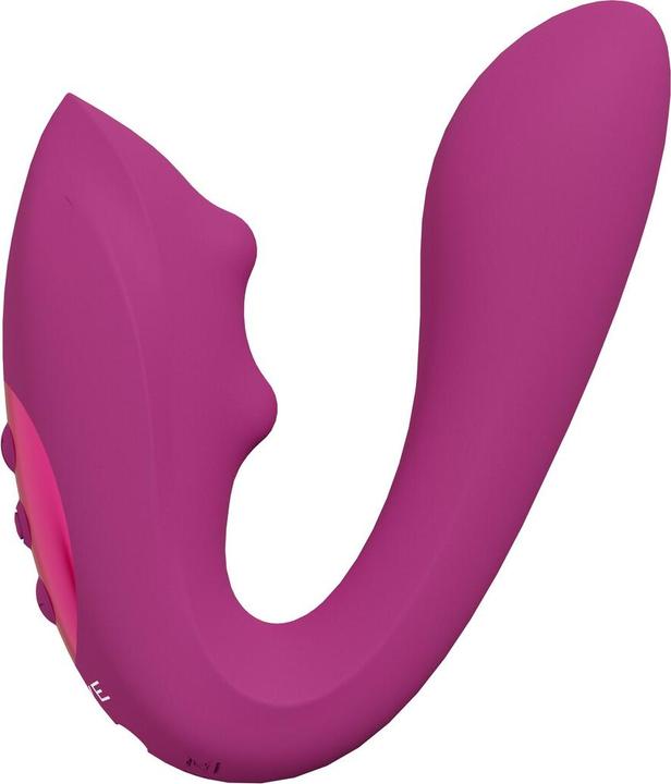 Actual product image Shots Yuki - Rechargeable Dual Motor - G-Spot Vibrator with Massaging Beads