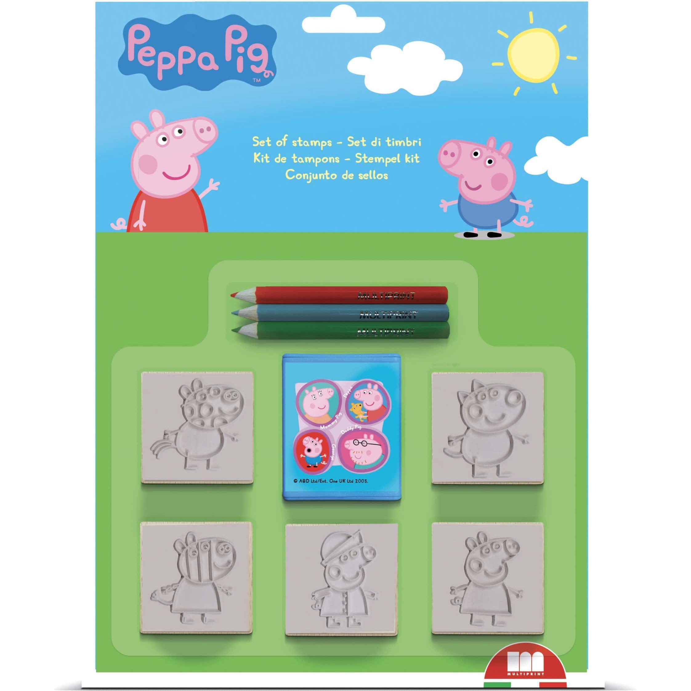 Peppa Pig, Stempel, Peppa Wutz 5er Stempelset