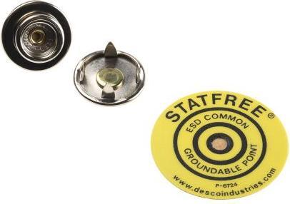 Produktbild RS PRO Antistatik Druckknopf 10mm (Statikschutz)