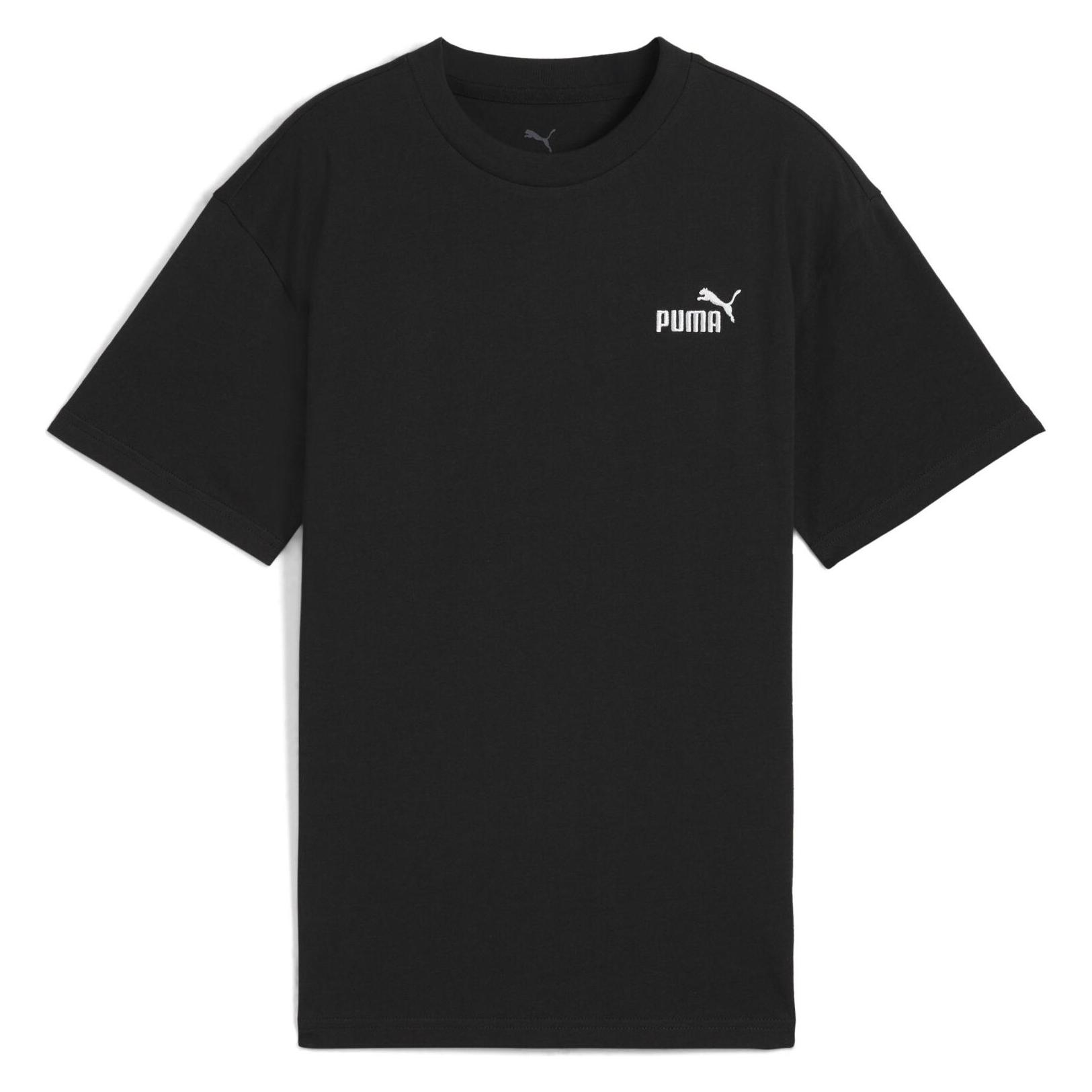 Puma, Jongens, Sportief Shirt, Ess Klein Nr. 1 Logo Relaxed Tee B (164), Zwart, 164