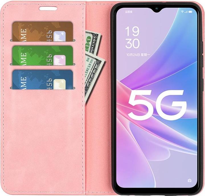 Produktbild Cover-Discount OPPO A58 5G / A78 5G - Stand Flip Case Hülle rosa-Copy (Oppo A78 5G, Oppo A58)