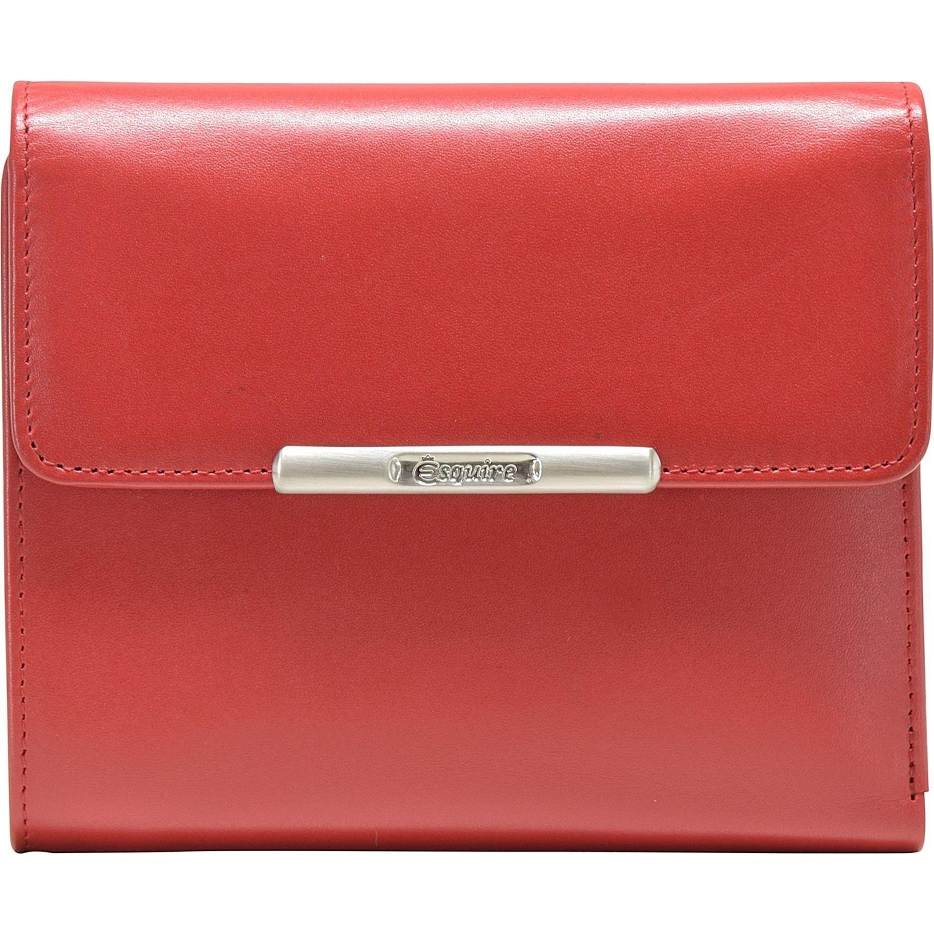 Esquire, Damen, Portemonnaie, Helena Geldbörse Leder 12 cm, Rot