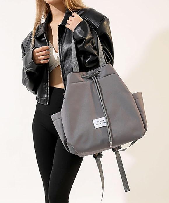 Image du produit Only-Bags.Store Casual Drawstring Sac à dos, sac à bandoulière léger, style BCBG Sac d'école portable