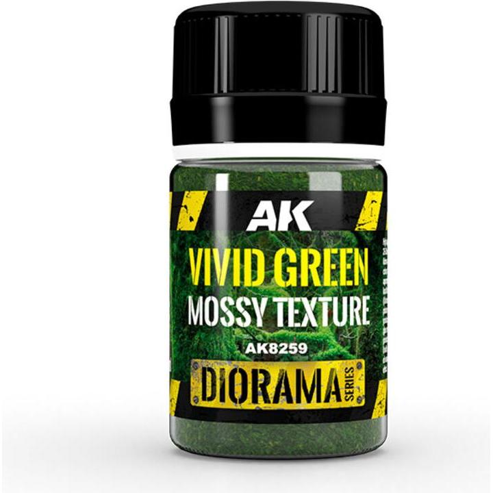 AK Interactive, Haarschaum, Vivid Green Mossy Texture