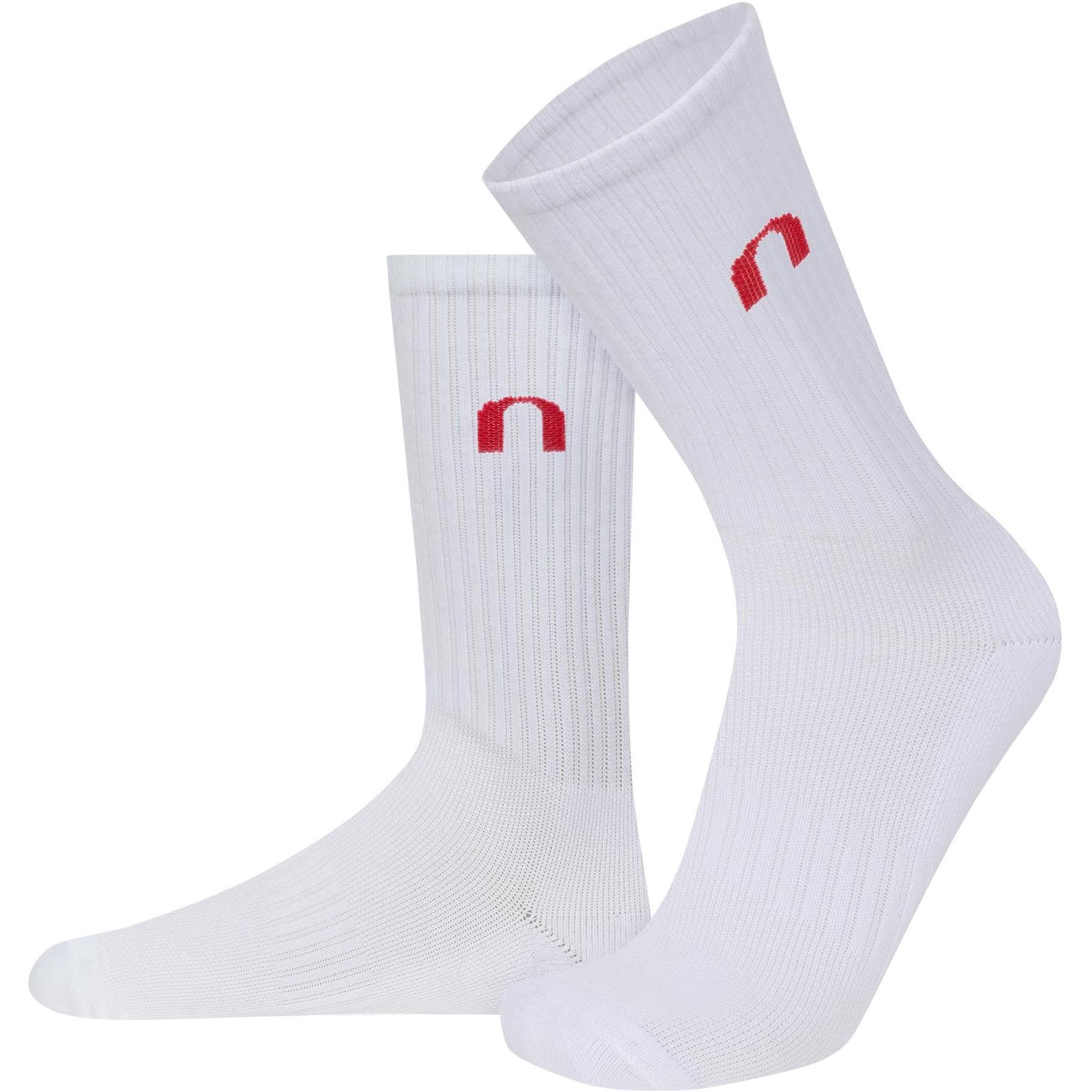 Thumbnail - Normani, Herren, Socken, 4 Funktions Tennissocken mit Frotteesohle - 9387, Weiss, (4er Pack, 39 - 42)