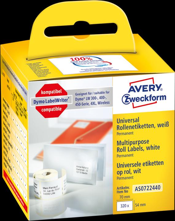Produktbild Avery Rollenetiketten