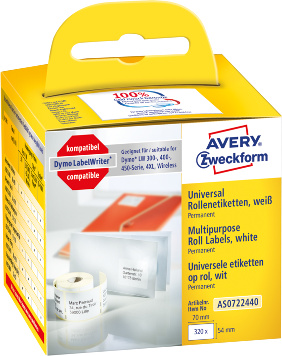 Image du produit Avery Étiquettes en rouleau