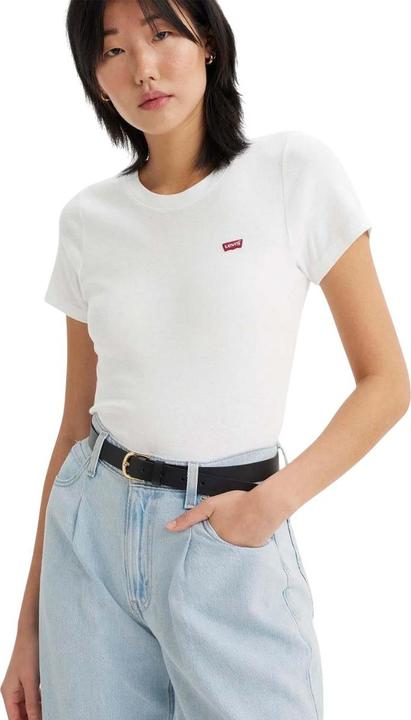 Actual product image Levis Womens/Ladies Baby Ribbed Short-Sleeved T-Shirt (36)
