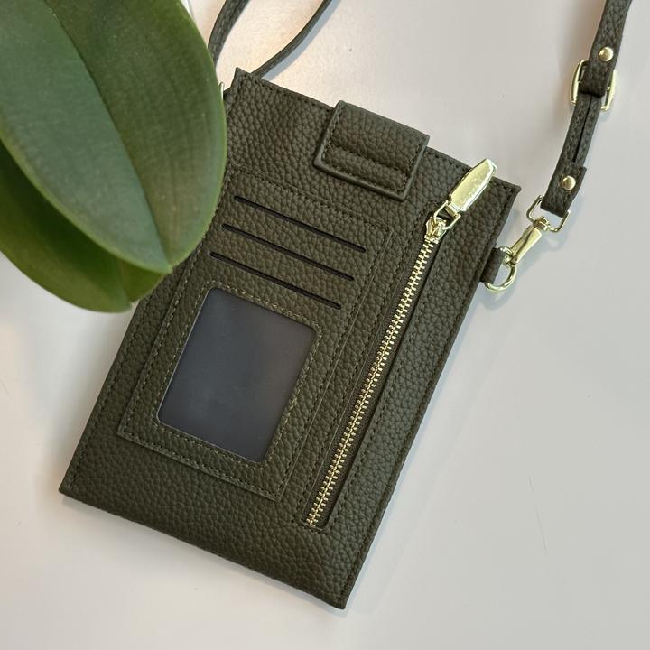 Produktbild PhoneLook Elegantes umhänge Etui universel für Smartphone bis 6.7 Zoll aus mit Brieftasche (Apple iPhone 4)
