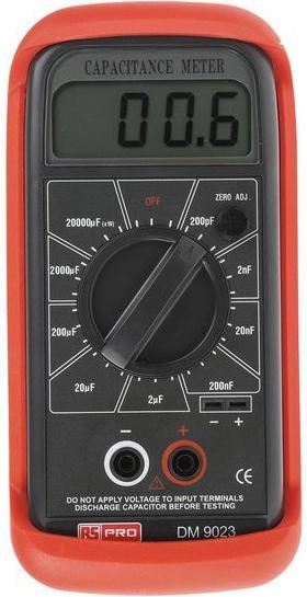 RS PRO Handheld capacitance meter with LCD