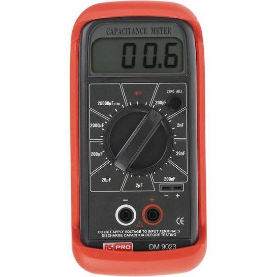 RS PRO Handheld capacitance meter with LCD, Misurazione