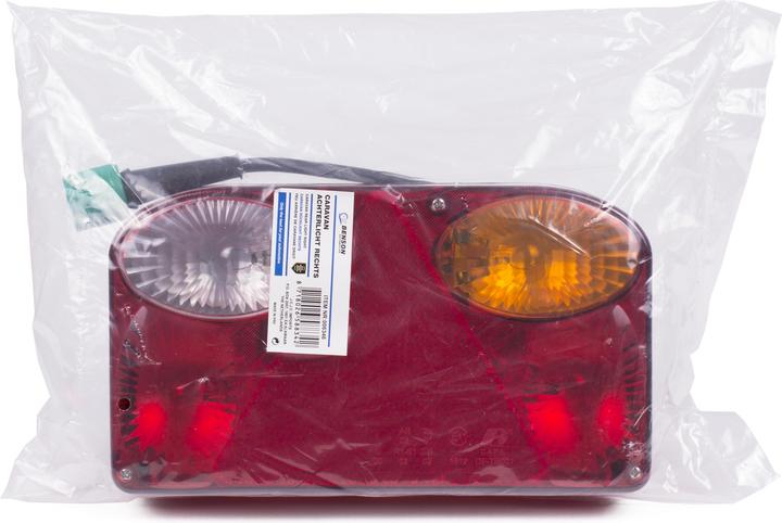 Benson Feu arrière caravane droit blanc deluxe + câble