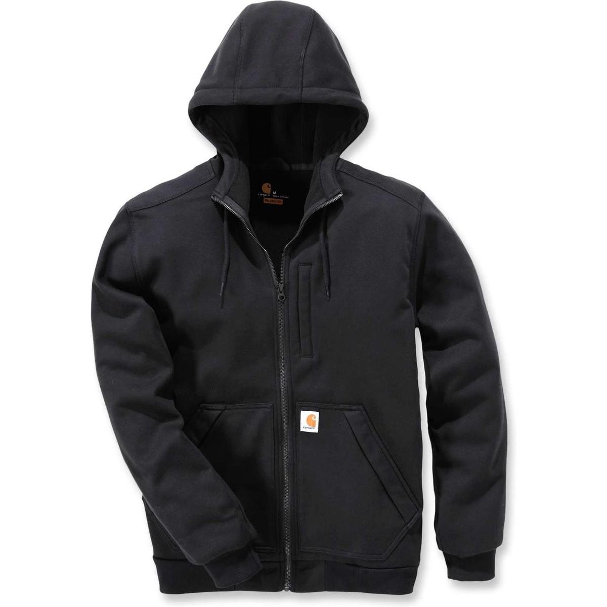 Carhartt, Uomini, Felpa + Maglione, Felpa con cappuccio Wind Fighter, Nero, (L)