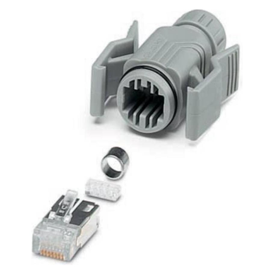 Phoenix Contact VS-08-T-RJ45/IP67-SET, Elektronikkabel + Stecker, Grau