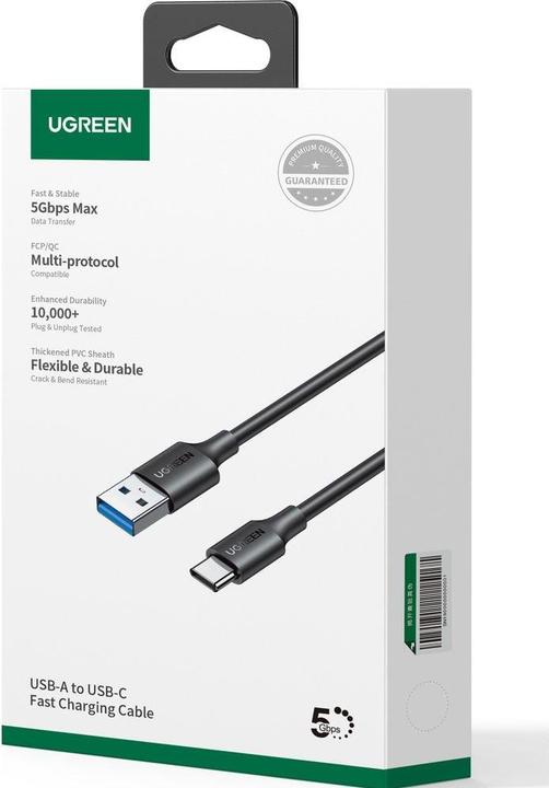 Produktbild Ugreen USB-C zu USB-A 3.0 3A Datenkabel (1 m, USB 3.0)