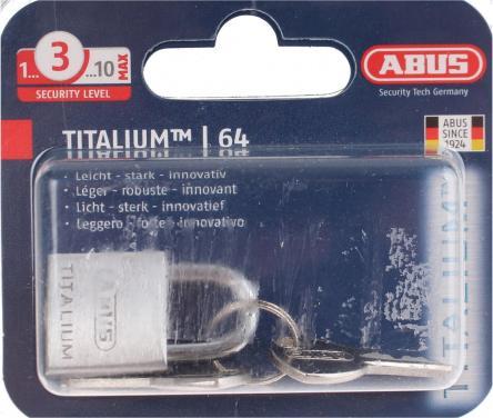Actual product image Abus Padlock 64TI / 20 SB